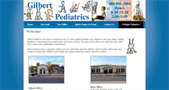 Desktop Screenshot of gilbert-pediatrics.com